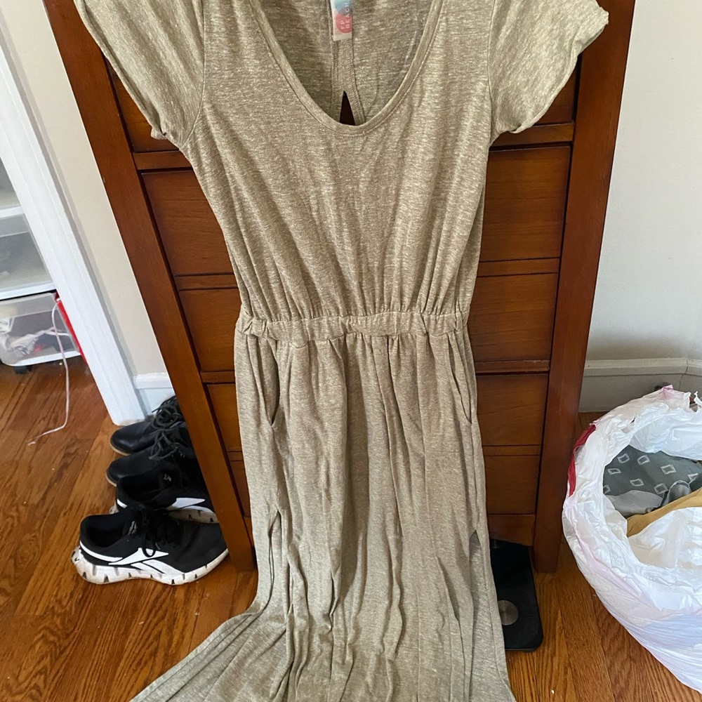 Free People Casual Beige Maxi Dress